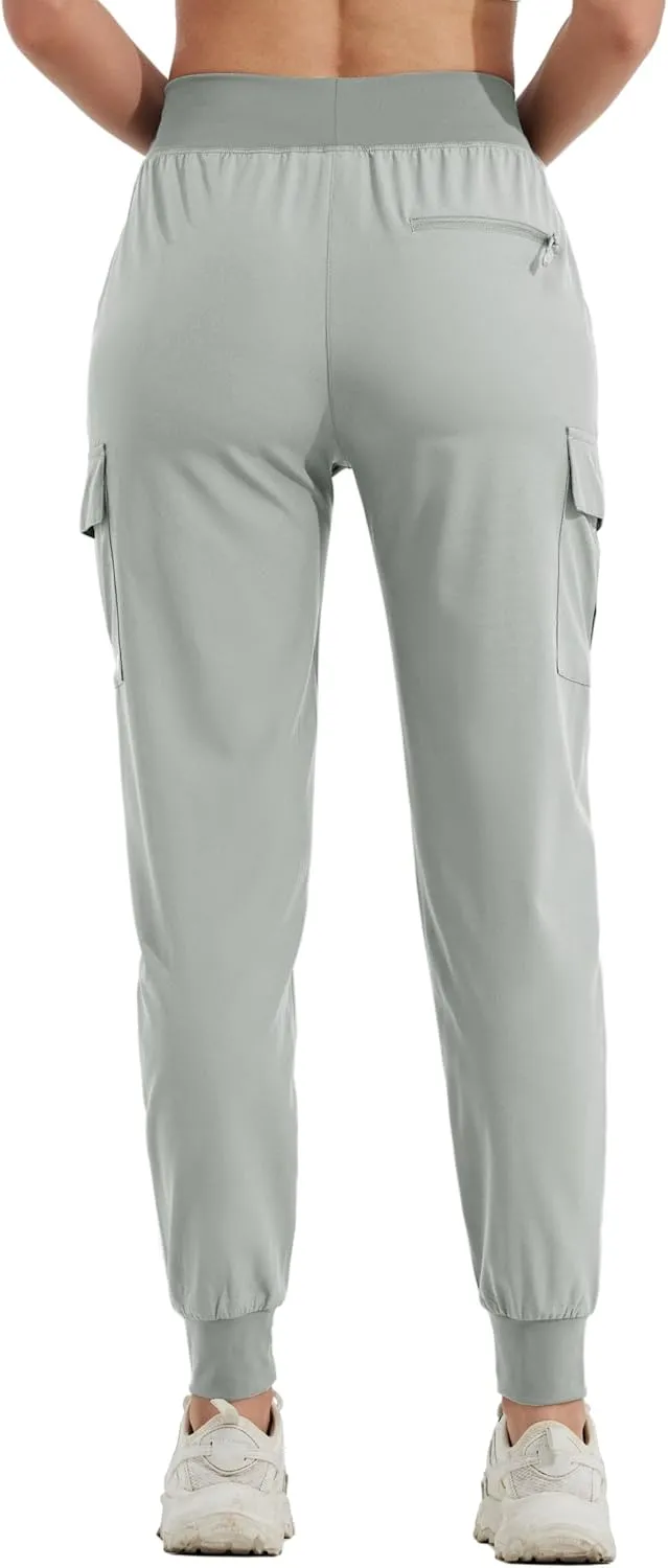 Willit Women's Cargo Hiking Pants Lightweight Athletic Outdoor Travel Joggers Quick Dry Workout Pants Water Resistant