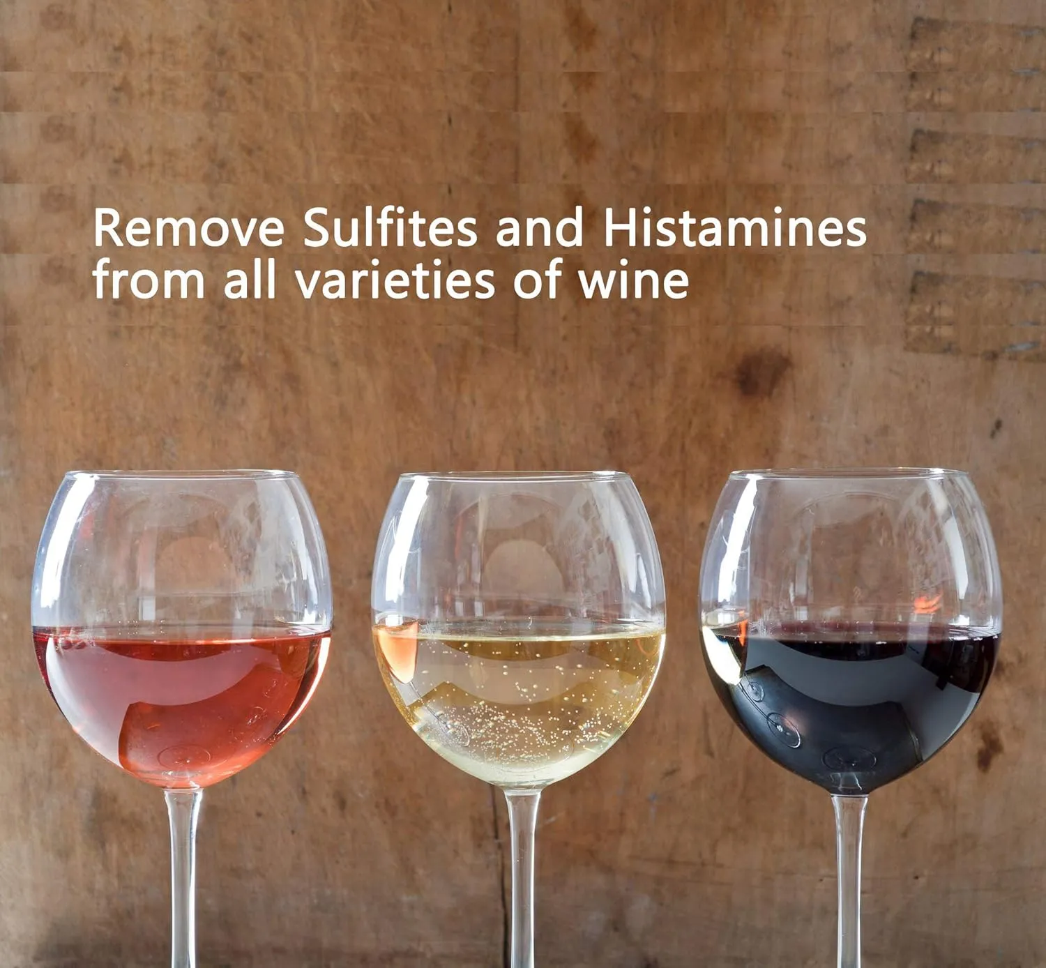 Wine Filters (72 Pack), Remove Sulfite Tannin and Histamines, All Natural Ingredients, Wine Allergy Sensitivity Prevention, Stop Wine Headaches Nausea