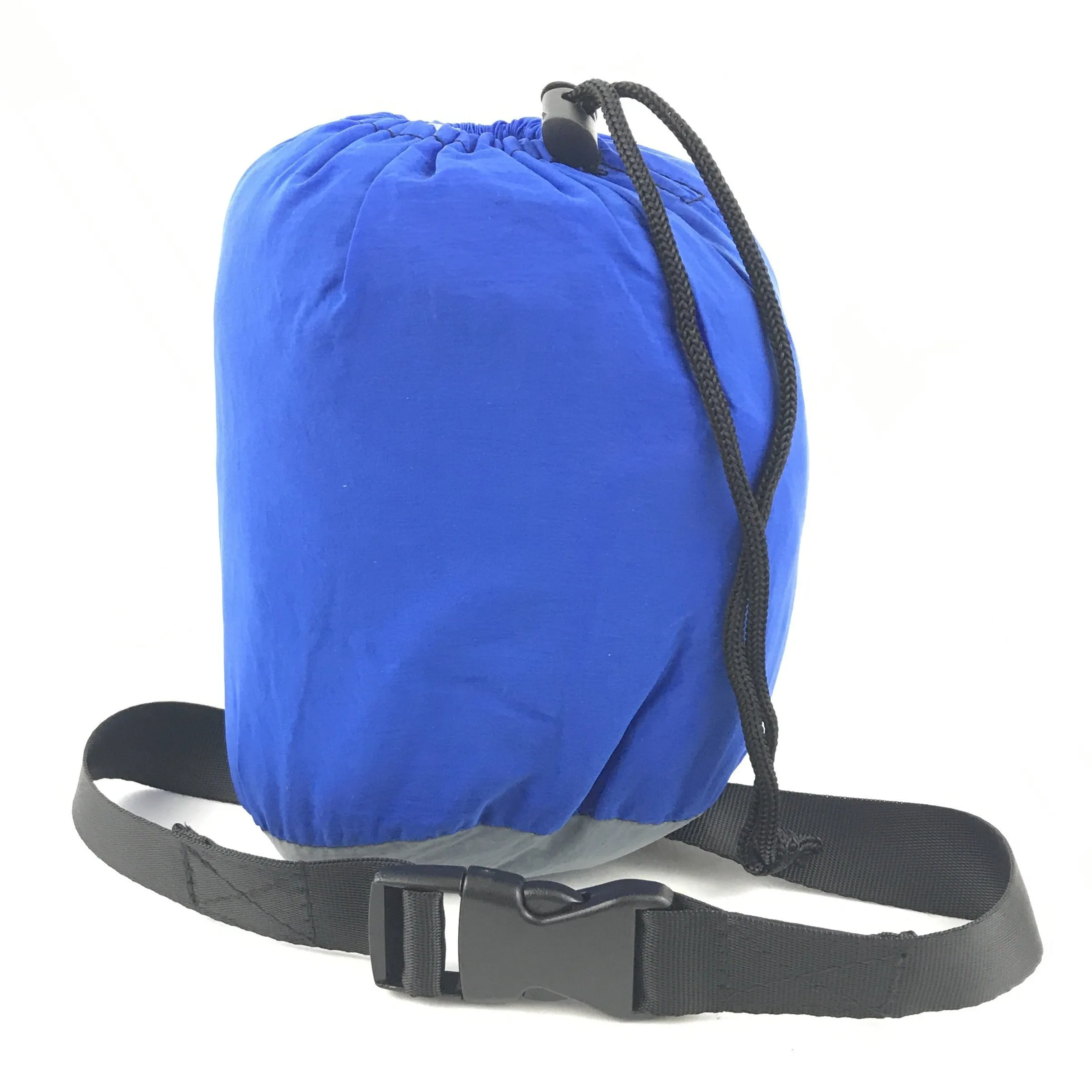 Wolfyok Nylon Hammock - Portable Camping Single Swing Blue / Gray