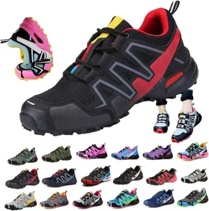 Women Waterproof Hiking Sneakers for Hike Balance Shoes Orthopedic Walking with Arch Support, Non-Slip, Lightweight, Breathable Trail Wide Feet