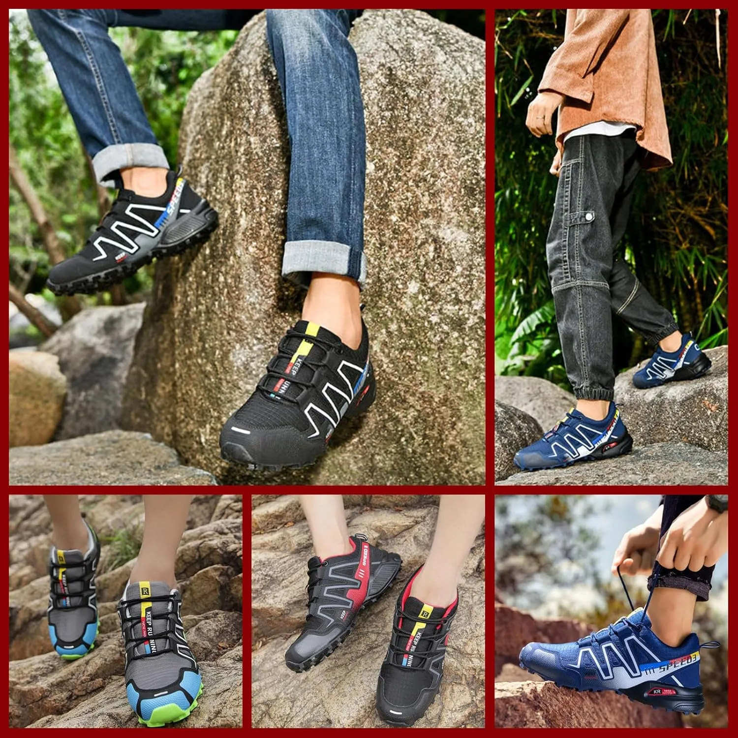 Women Waterproof Hiking Sneakers for Hike Balance Shoes Orthopedic Walking with Arch Support, Non-Slip, Lightweight, Breathable Trail Wide Feet