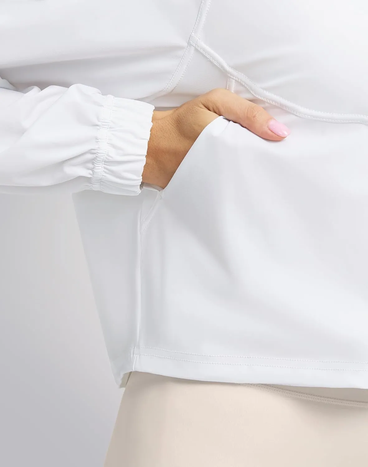 Women's Athletic Workout Jacket Lightweight UPF 50  Long Sleeve Sun Protection Shirts Zip Up Cropped Sun Jacket Hiking Tops