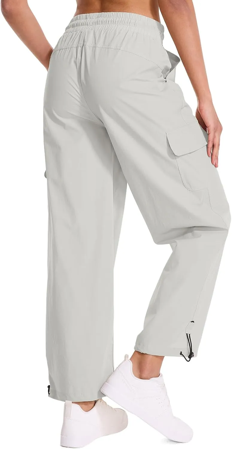 Women's Cargo Hiking Pants Waterproof Quick Dry Pants Outdoor Water Resistance Stretch Lightweight for Safari Casual Camping