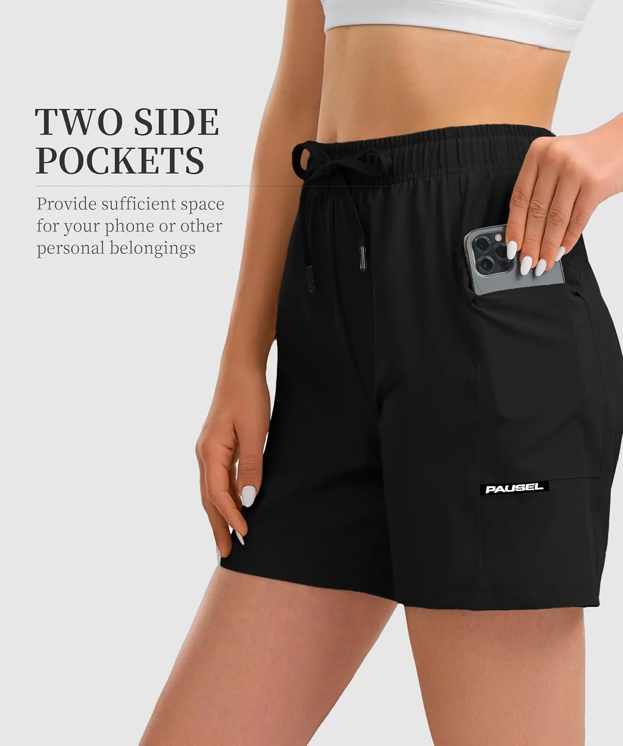 Women's Hiking Cargo Casual Shorts 6 inches Lightweight Quick Dry Athletic Shorts for Golf Workout Travel Summer 2025