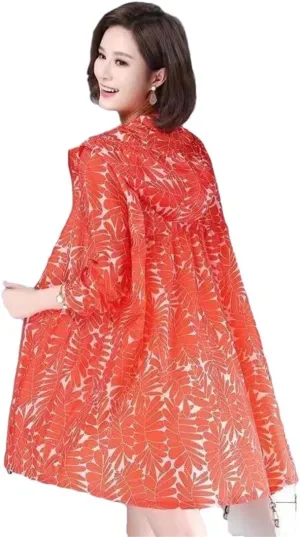 Womens Hooded Sun Protection Clothing Summer Female Clothes Korean Breathable Print Sunscreen Women Jacket UV Thin Coat