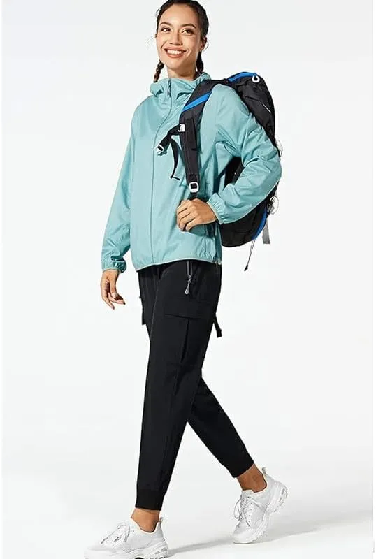 Women's Lightweight Hiking Cargo Pants Sun Protection Quick Dry UV UPF 50  Joggers Water Resistant