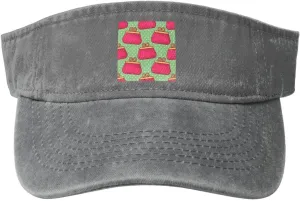 Women's Purse Seamless Pattern Sun Visor Hats Cotton Adjustable Sports Empty Top Baseball Cap for Women Men Golf Cap