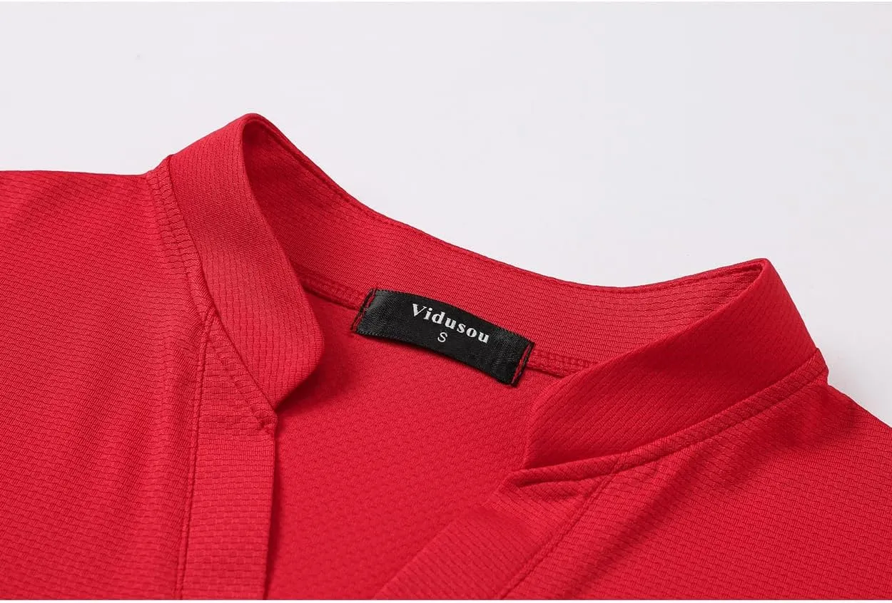 Womens Sleeveless Golf Polo Shirts Lightweight Tennis Sport Tops