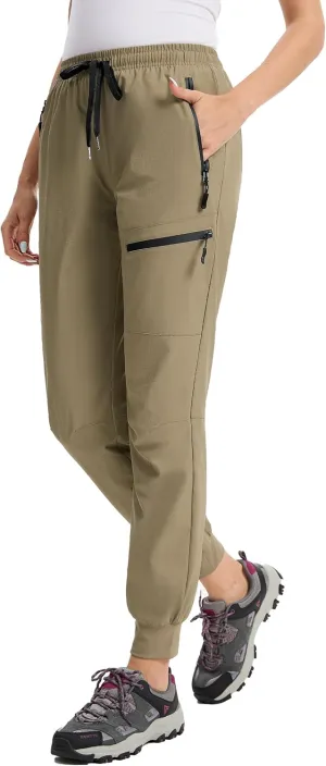 Womens Tall Hiking Pants 30/32/34 Inseam Lightweight Joggers Quick Dry 4 Pockets Travel Athletic Cargo UPF50 