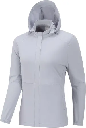 Women's UPF 50  Sun Protection Hooded Jacket Breathable Long Sleeve for Summer Outdoor Activities Sunwear Yoga
