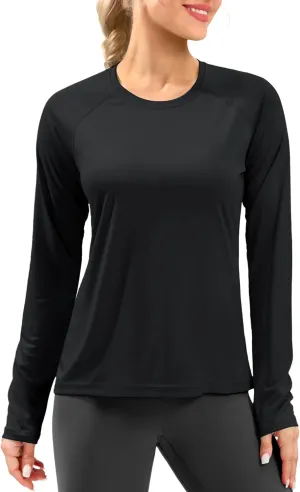 Women's UPF 50  Sun Shirts Long Sleeve UV Protection Rash Guard Lightweight Quick Dry Workout Hiking Tops for Women