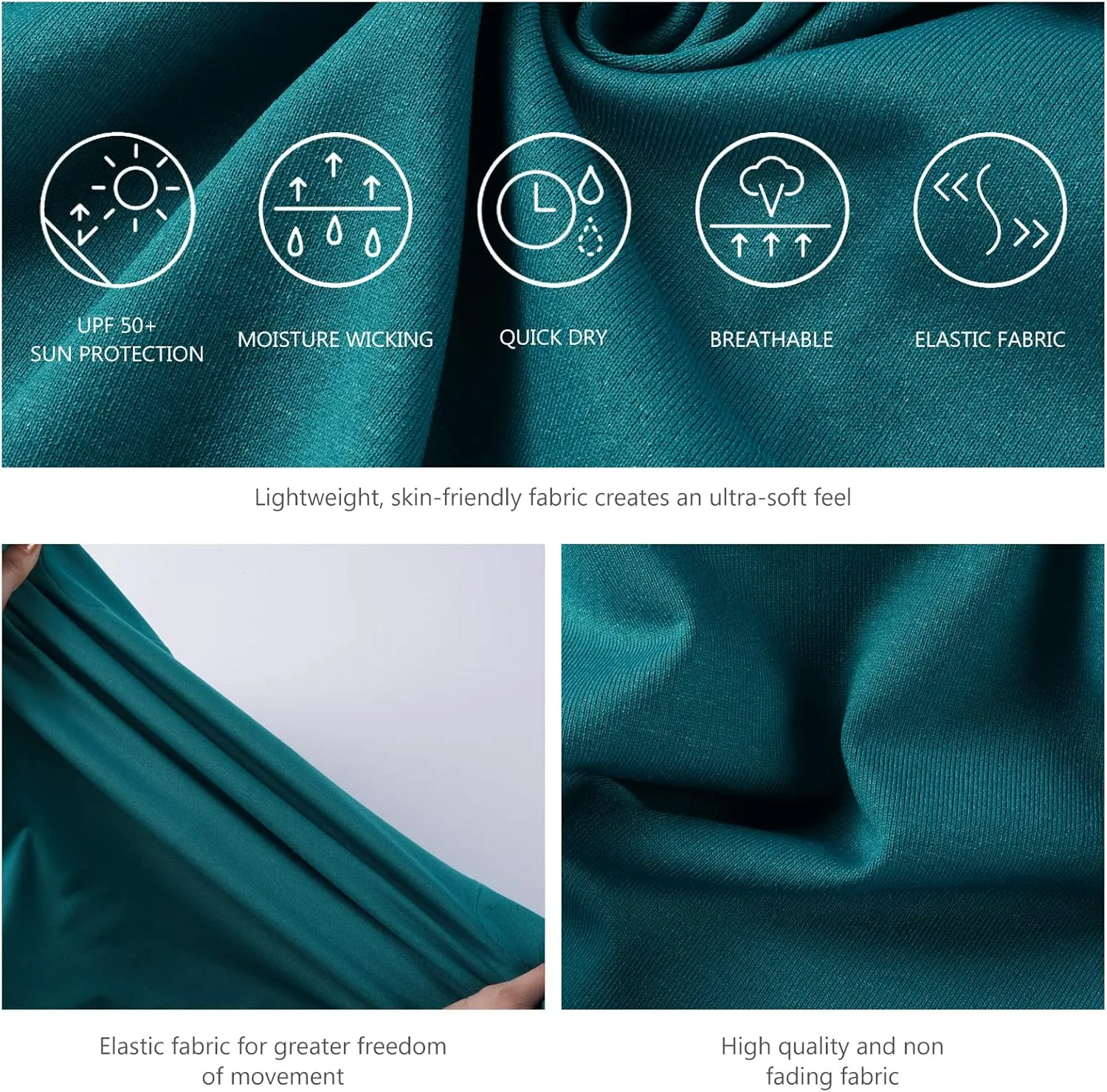 Women’s UPF 50  Tank Dress A-Line with Pockets Breathable Quick Dry Sun Protection for Hiking Camping Beach Outdoor