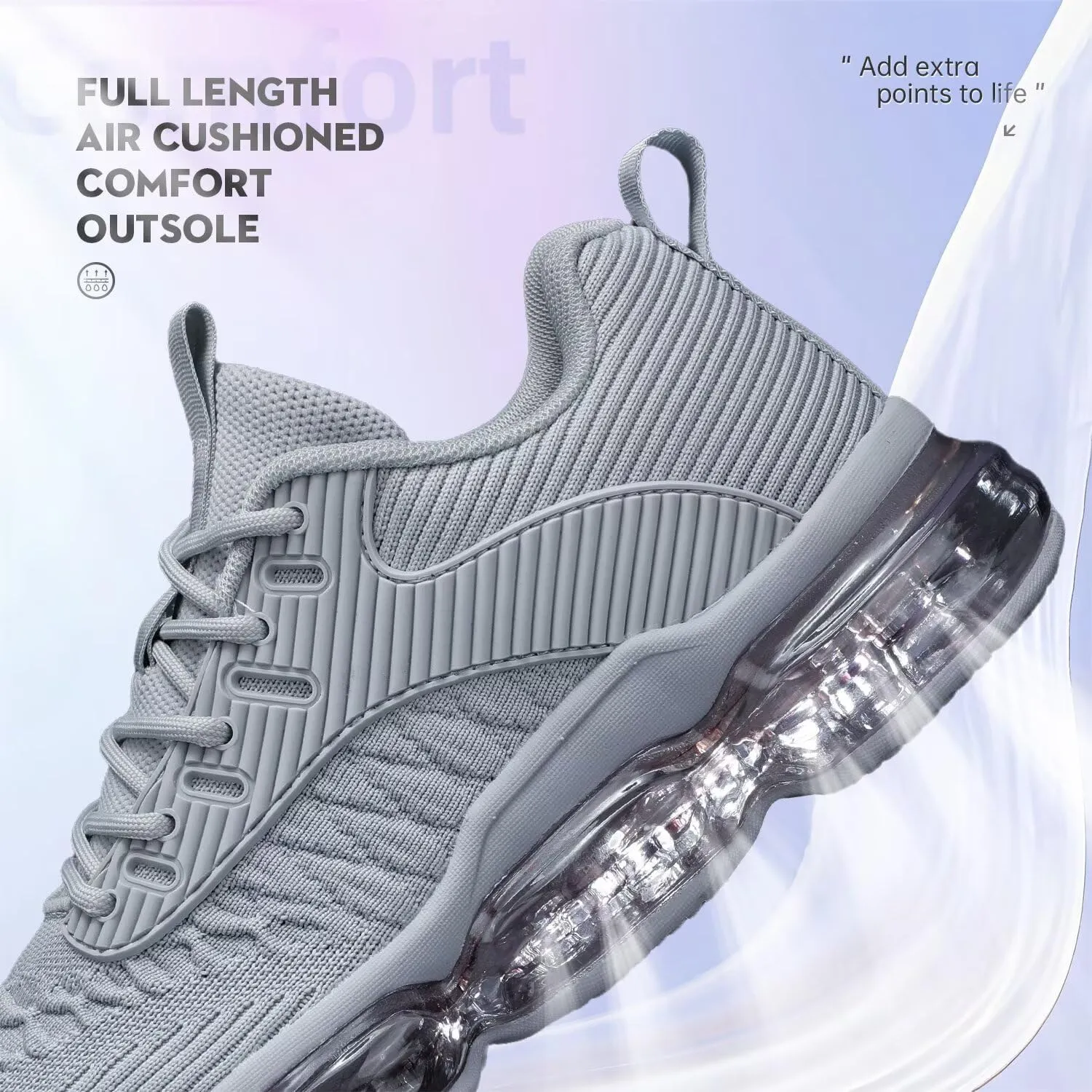 Womens Walking Running Shoes Air Cushion Basketball Sneakers Fashion Tennis Breathable Sport Gym Fitness Cross Trainers Shoes
