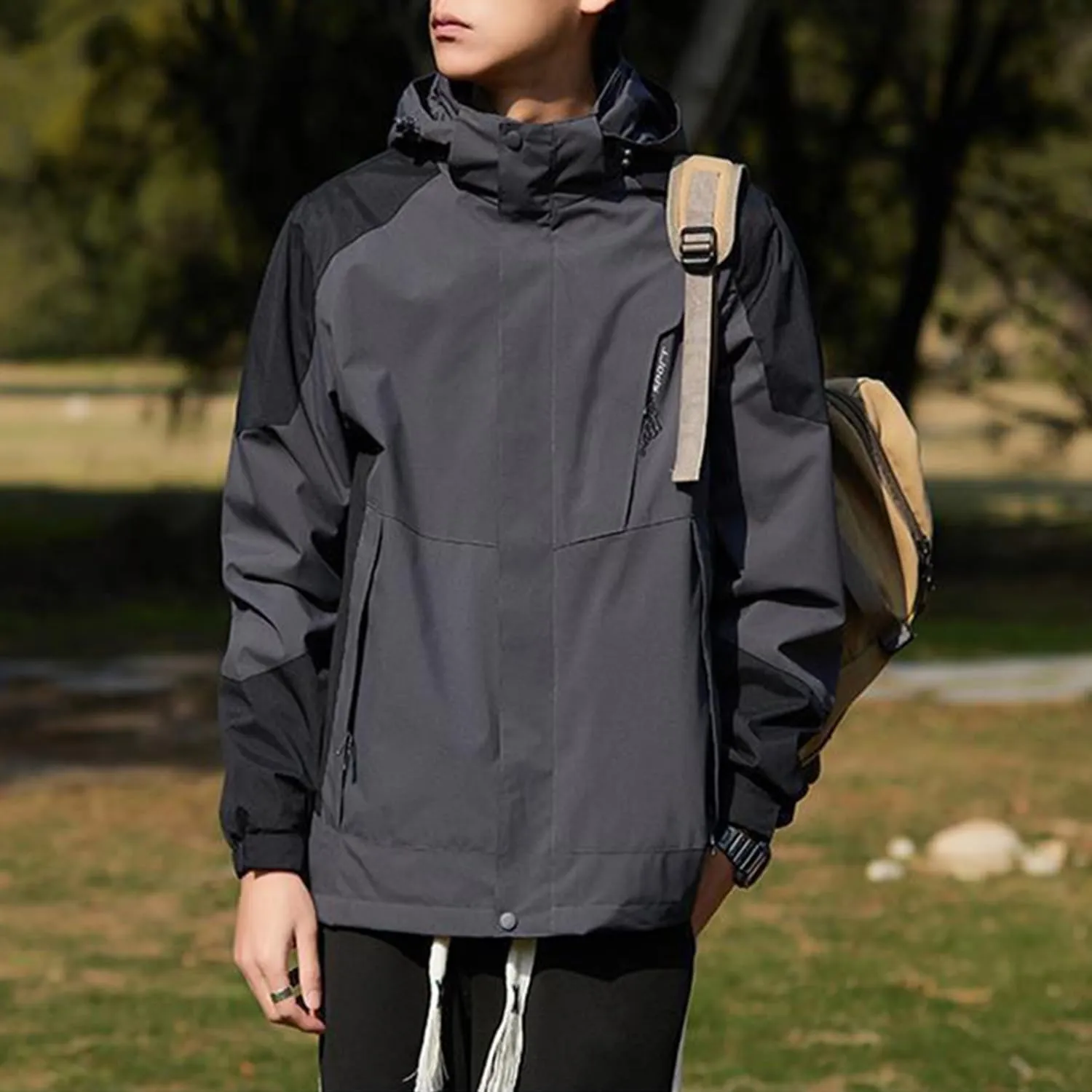Women's Waterproof Rain Jacket Lightweight Hooded Raincoat for Hiking Travel Outdoor Softshell Windbreaker Jacket