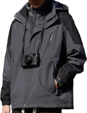 Women's Waterproof Rain Jacket Lightweight Hooded Raincoat for Hiking Travel Outdoor Softshell Windbreaker Jacket