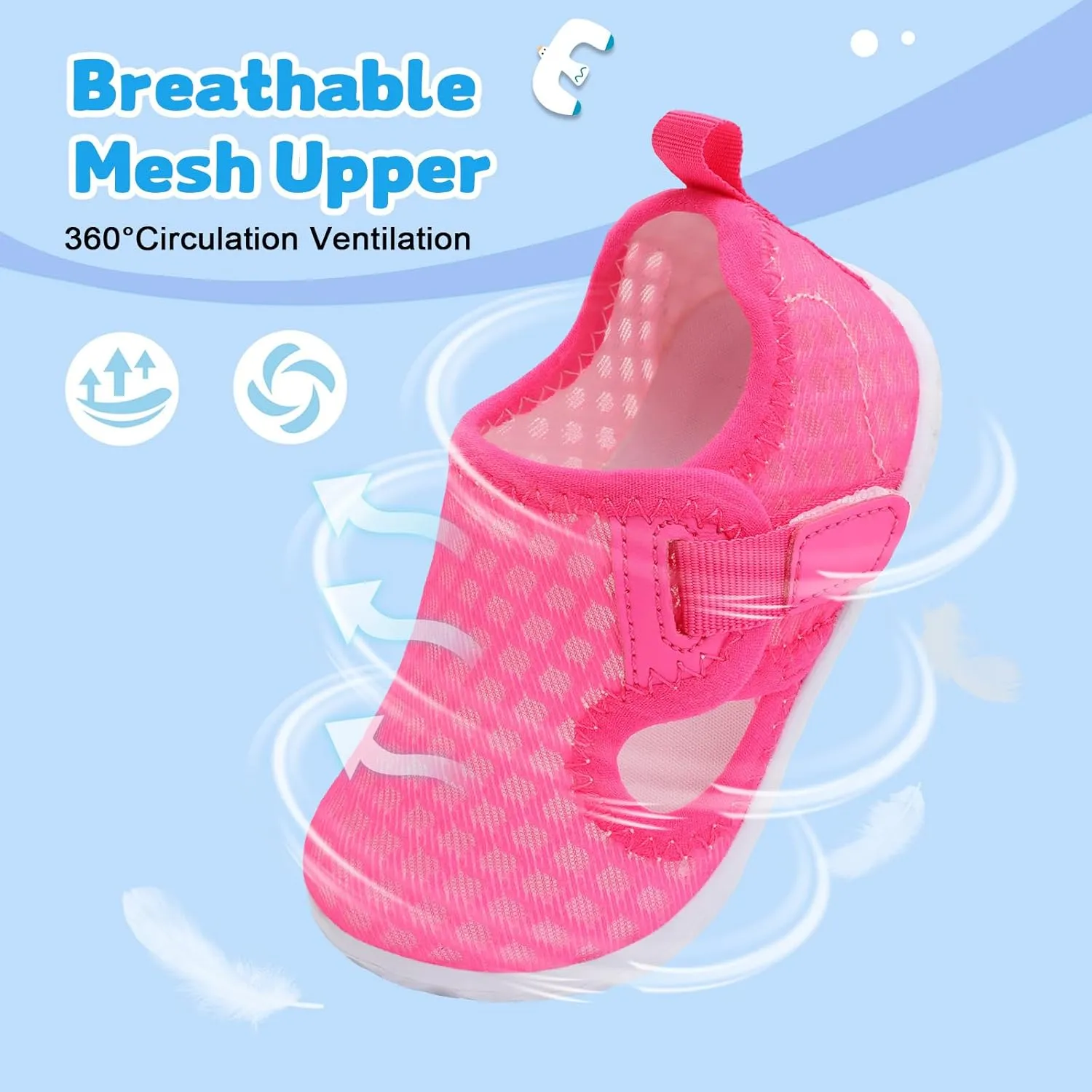 XIHALOOK Toddler Water Shoes for Boys Girls Kids Quick Dry Aqua Skin Barefoot for Beach Swim Pool River