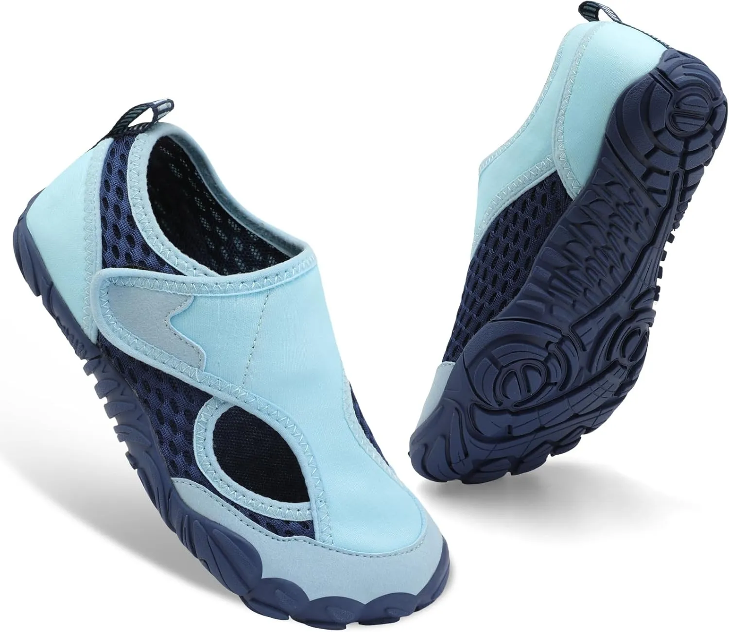 XIHALOOK Water Shoes for Kids Boys Girls Wide Toe Barefoot Quick Dry for Beach Swim Pool Surf Aqua Sports