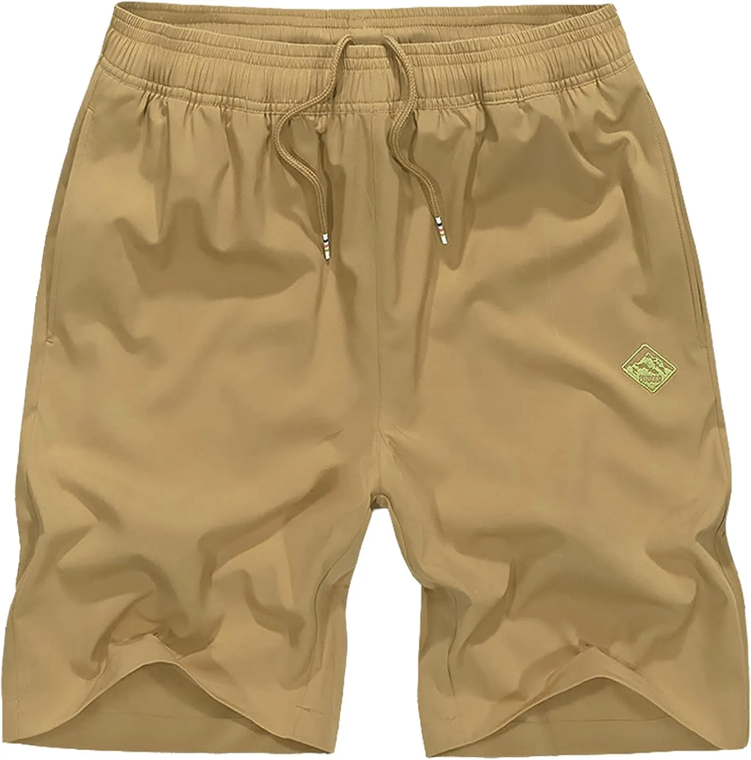 XinYangNi Men's 10" Athletic Shorts Lightweight Outdoor Quick Dry Basketball Running Workout Hiking Tennis Shorts Zip Pockets
