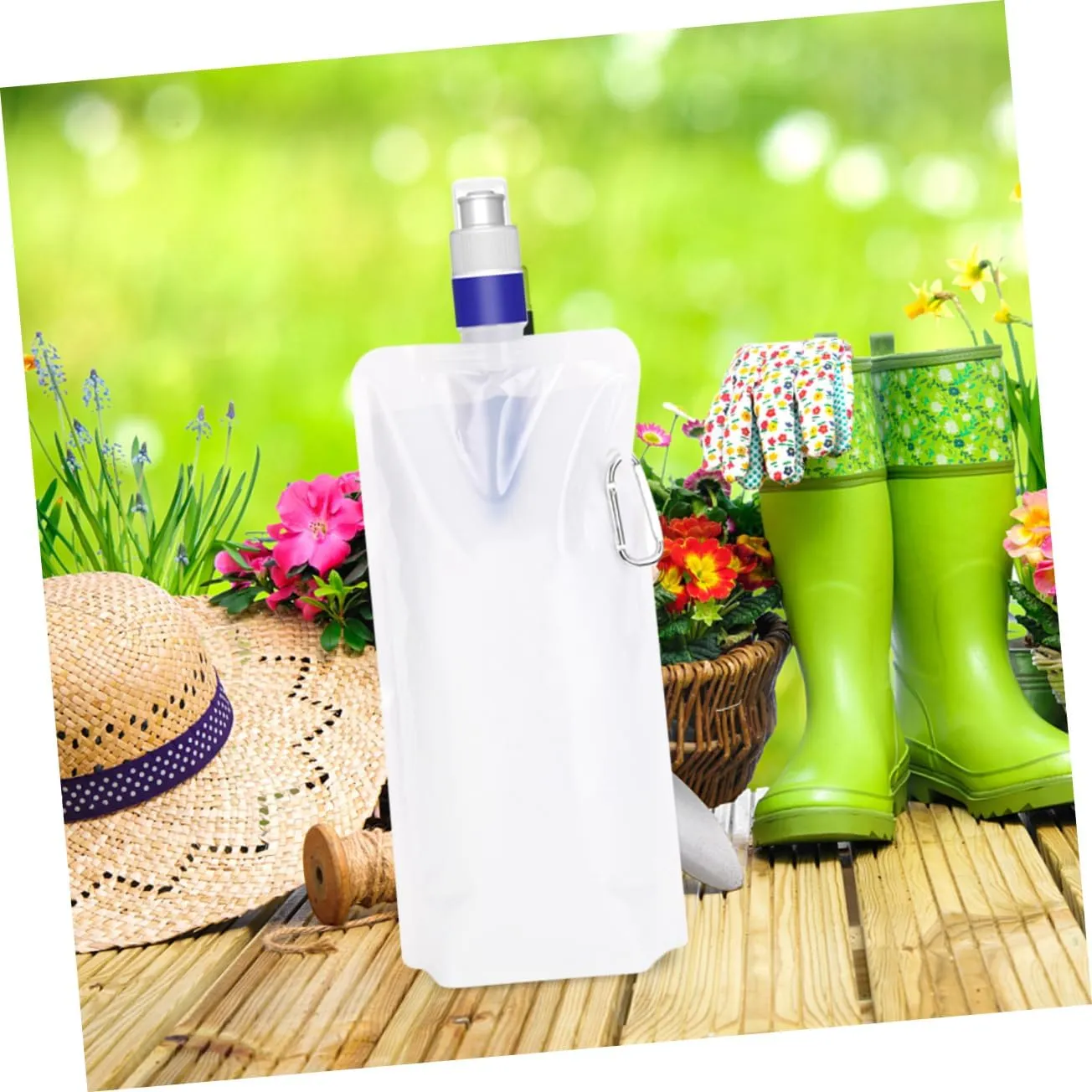Yardwe 3pcs Portable Camping Water Bag Hiking Water Filter Bag Reusable Pouch