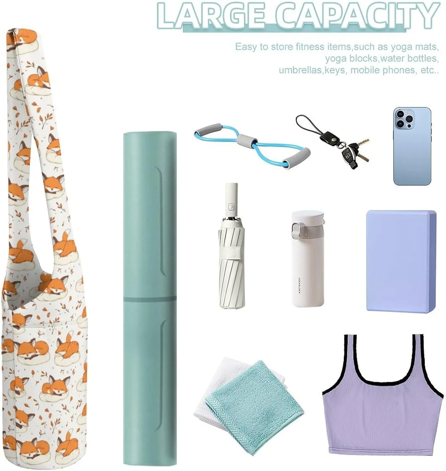 Yoga Mat Bags for Women Extra Large Yoga Bag Carrier Tote Holder Yoga Accessories