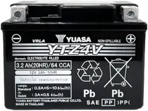 Yuasa Battery YUAM724ZV intenance Free AGM 12-Volt Battery