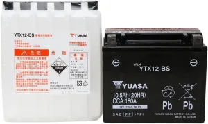Yuasa YUAM3RH2S YTX12-BS Battery, Multi-Colored