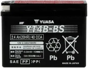 Yuasa YUAM62T4B YT4B-BS Battery, Multi-Colored