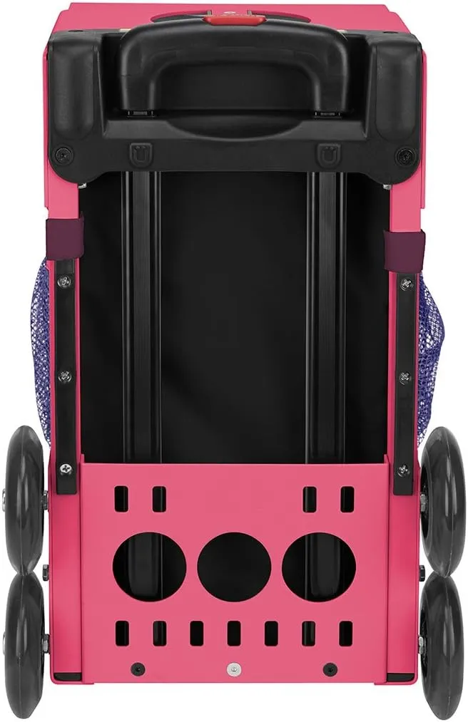 ZUCA Sport Galaxy Rolling Bag with Pink Frame